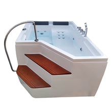 Load image into Gallery viewer, Modern Acrylic freestanding bathtub whirlpool massage bathroom accessories
