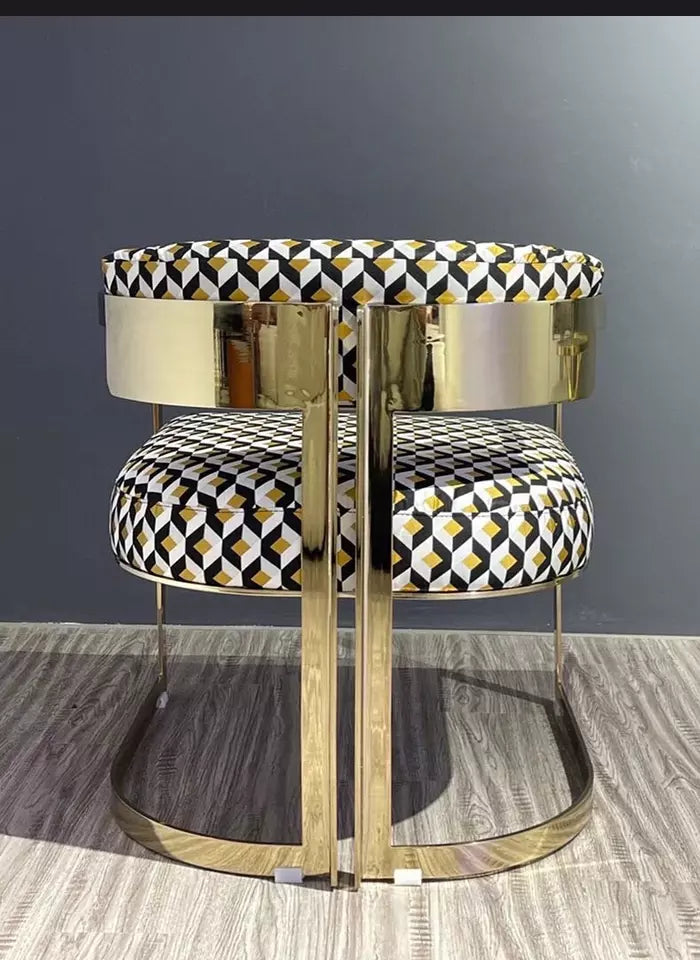 Luxury Design Restaurant Modern Stainless Steel Chair Accent Velvet Dining Chairs for Home Hotel Dining Room