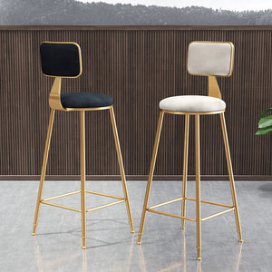 High Quality Bar Counter Stool Modern Minimalist Casual Cafe Furniture Metal High Chair for Bar Table