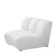 Load image into Gallery viewer, Half Moon C Shape White Fabric Curved Velvet Designer Sofa Set Furniture House Modern Luxury Designs Living Room Furniture
