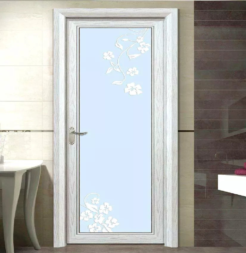 Customized Aluminium swing glass doors for classic bathroom swing washroom door