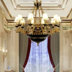 Luxury Design Living Room Decoactive Hanging Lamp Led Chandelier Brass Pendant Light