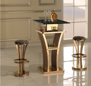 Modern home bar furniture stainless steel frame high fabric padded bar stool bar chair
