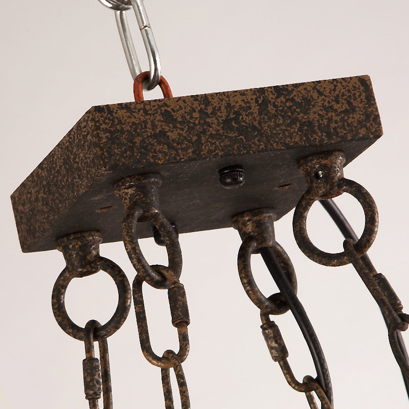 Retro Industrial Rustic LED Beer Lamp Decorative Creative Glass Wine Bottle Chandelier Pendant Light for Cafe Bar