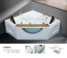 Load image into Gallery viewer, New Model Indoor led light Waterfall hot bath tub whirlpool bathroom accessories
