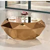 Charger l&#39;image dans la galerie, Luxury Polished Italy Design Electroplating Gold and Silver crushed Diamond Coffee table
