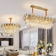 Lade das Bild in den Galerie-Viewer, Light Luxury Chandelier Post-Modern Crystal Lamp Nordic Minimalist Living Room Lamp Dining Room Chandelier Bedroom Lamp
