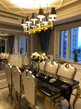 Charger l&#39;image dans la galerie, New Listing Modern Long Dining Table China Luxury Marble Dining Room Table 6 Persons
