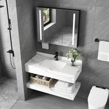 Charger l&#39;image dans la galerie, Sintered Stone Wall Mount Bathroom Sink Wash Basin
