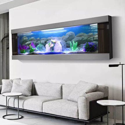 Modern Customizable High Quality Wall Mounted Aquarium Fish Tank (Customize Size, Price depends on size)