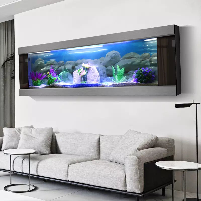 Modern Customizable High Quality Wall Mounted Aquarium Fish Tank (Customize Size, Price depends on size)