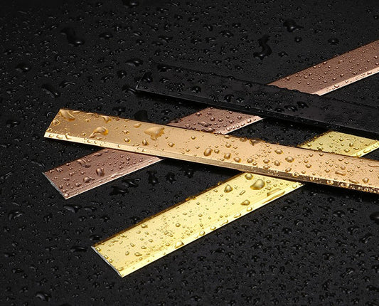 304 Stainless steel Metal Trimmer Border Flat waterproof and Moisture proof Trim for Wall Accent