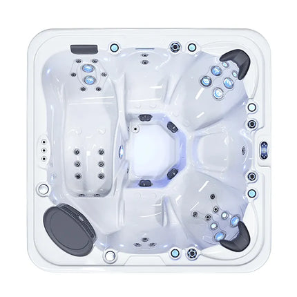 Bigger Jacuzzi Exterior 6 Person Socking Massage Bathtub High Quality Hot Tub With Aluminum Skirt