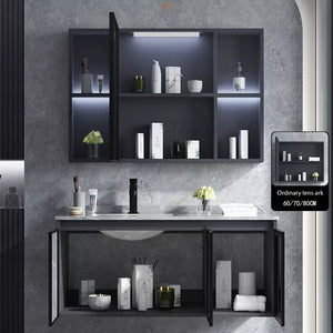 Household style bath room wall Mounted style cabinet mirror bathroom vanity cabinet modern