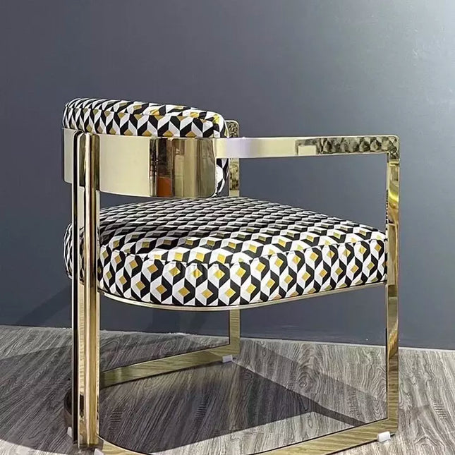 Luxury Design Restaurant Modern Stainless Steel Chair Accent Velvet Dining Chairs for Home Hotel Dining Room