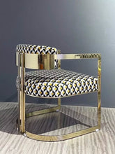 Загрузить изображение в средство просмотра галереи, Luxury Design Restaurant Modern Stainless Steel Chair Accent Velvet Dining Chairs for Home Hotel Dining Room

