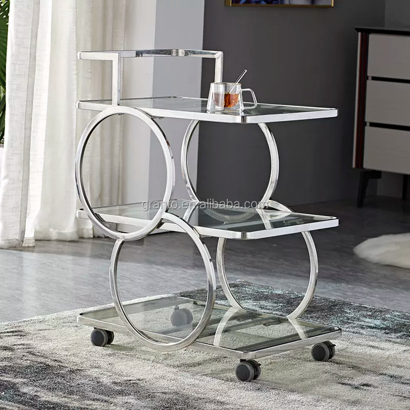 Modern Style Simple Design Home Use Kitchen Furniture Trolly