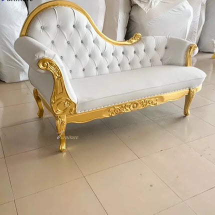 Canapé de style princesse européen, fauteuil d'appoint pour mariage (Couleur personnalisable - contactez-nous) 
