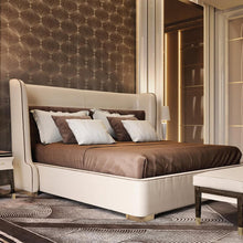 Charger l&#39;image dans la galerie, House bedroom furniture modern bed Leather / fabric upholstery custom king size luxury beds
