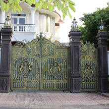 Загрузить изображение в средство просмотра галереи, Aluminum Trellis Gate Main Gates wrought Iron Palace Gate Entrance Mid century ( Price Depends On Size) Please message your Exact Size with Diagram
