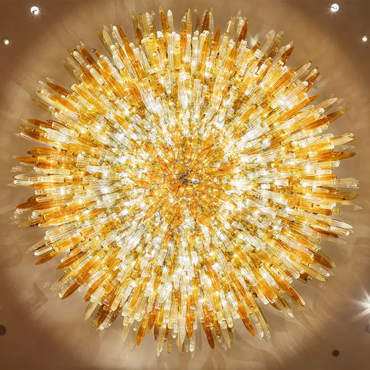 Unique Design Indoor Decoration Hotel Lobby Hall Villa Custom Large Led Chandelier