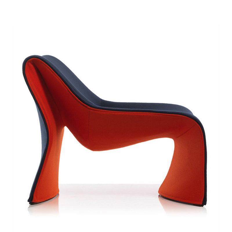 Living Room Furniture Single Unique shape Sponge Velvet Sofa Chair Fabric Sofa Leisure Accent Chair