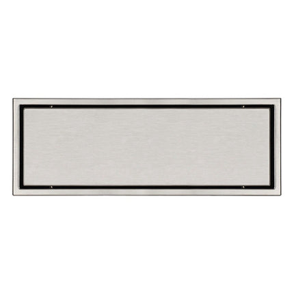 20x10CM 304 Stainless Steel Concealed Tile Insert Long Shower Floor Drain Bathroom Invisible Rectangle Ceramic Tile Linear Drain