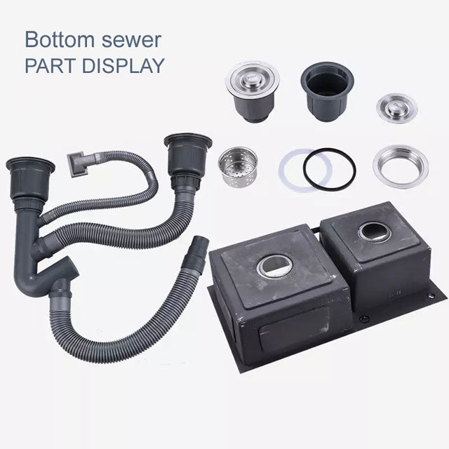 High Grade Material Stainless Steel Handmade Gold Nano Kitchen Sink