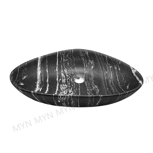casual wash hand black basin standing marble stone