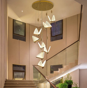 modern crystal ceiling light led chandelier with gold finish chandelier for high ceiling 2meters