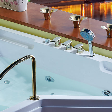 Modern Acrylic freestanding bathtub whirlpool massage bathroom accessories