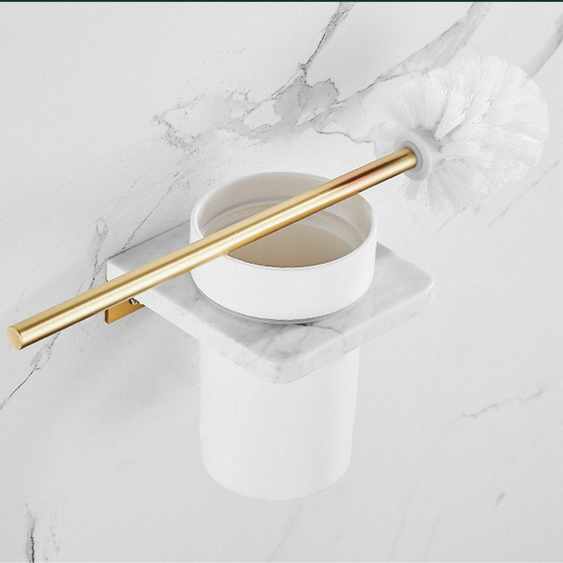 Marble 6 Piece Bathroom Hardware Set Bath Accessories Kit Bathroom Fixtures towel rack set