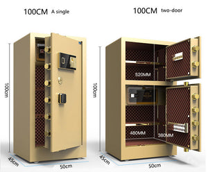 2 Door Electronic Panel Safety Vault Money Intelligent high steel safe box fingerprint and Password Touch Screen