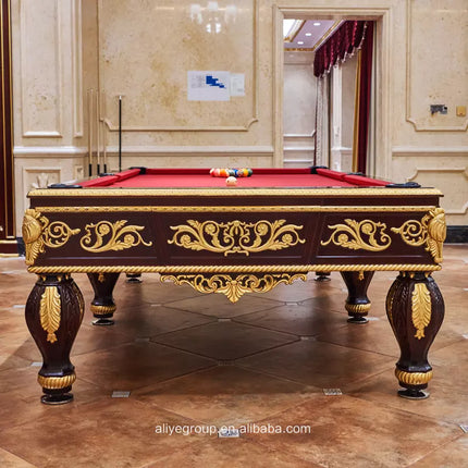 Palace luxury snooker pool table solid wood material American billiard pool table