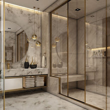 Загрузить изображение в средство просмотра галереи, Stainless steel bathroom vanity unit with single or double basin
