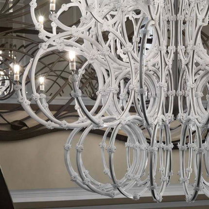 Villa Staircase Bubble Glass Ball Chandelier Pendant Light