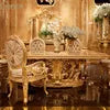 2022 French style Luxury Solid Wood Antique Carved long Dining table royal luxury dining room set