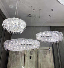 Load image into Gallery viewer, Luxury crystal pendant light modern for living room dinning room home décor
