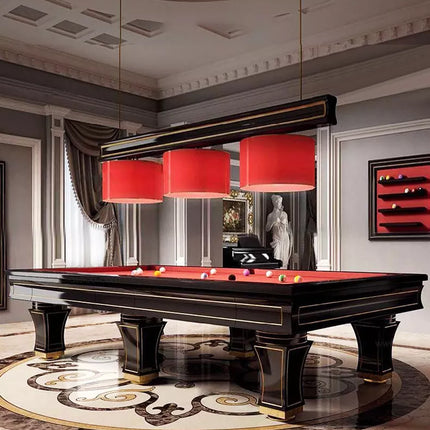 Luxury villa home 8ft 9ft billiard pool table solid wood slate black eight billard table