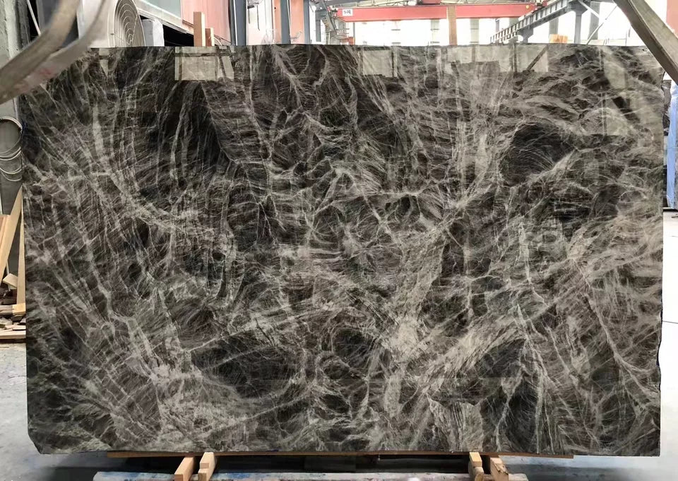 Grey Marble Grey ice jade Marble Snow silver fox marble Flooring Tiles