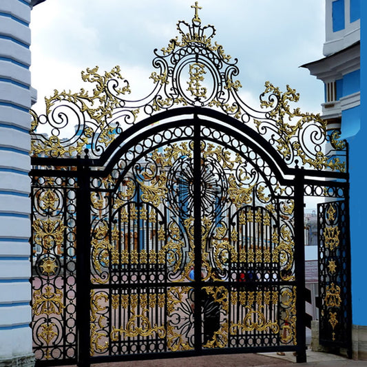 Laser Cut Main Gates Wrought Iron Palace Gate Entrance Mid-century (Price Depends on Size) Please Message your Exact Size with Diagram