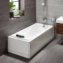 Load image into Gallery viewer, freestanding short 2 sided skirt acrylic common corner simple square shape spa bathtub
