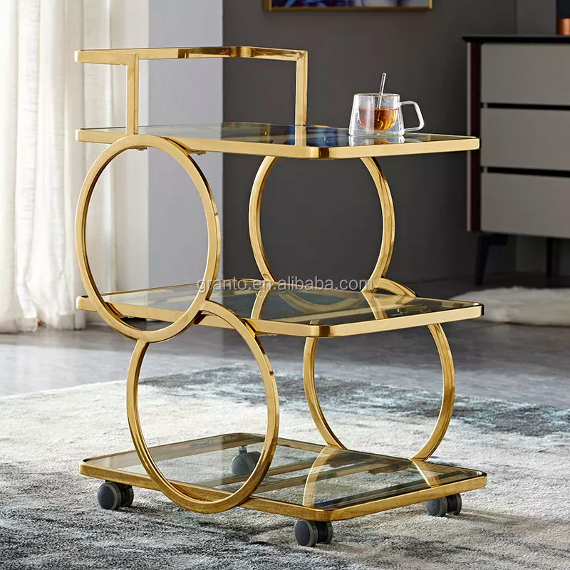 Modern Style Simple Design Home Use Kitchen Furniture Trolly