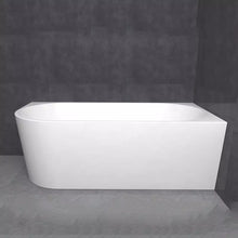 Charger l&#39;image dans la galerie, White Corner Luxury Freestanding Indoor Simple Deep Acrylic Bathtubs
