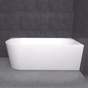 White Corner Luxury Freestanding Indoor Simple Deep Acrylic Bathtubs