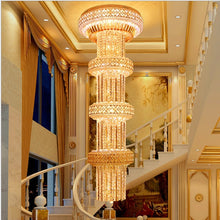 Загрузить изображение в средство просмотра галереи, Glass Lighting Big Crystal Chandelier LED Lamp For Hotel Bedroom Hotel
