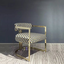Cargar imagen en el visor de la galería, Luxury Design Restaurant Modern Stainless Steel Chair Accent Velvet Dining Chairs for Home Hotel Dining Room
