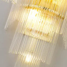 Load image into Gallery viewer, Luxury Bedroom Corridor Decorative Lighting French Brass Glass Rod Led Wall Mounted Lamp
