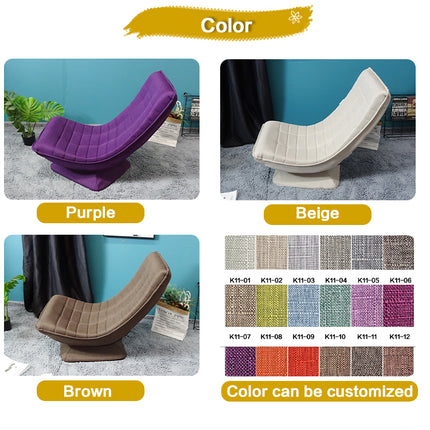 Klappbares Sofa, bequemer Bodenstuhl mit drehbarem Fuß, Freizeitmöbel, Sofa fürs Wohnzimmer 