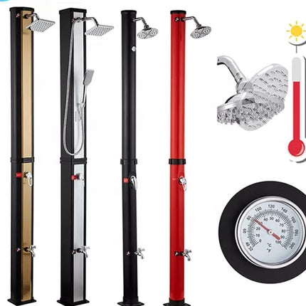 Douche extérieure en PVC pour jardin, plage, piscine, douche sur pied